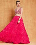 Lehenga Mart Glamorous Designer Lehenga Choli for Bridal and Bridesmaids Wedding Wear Choli