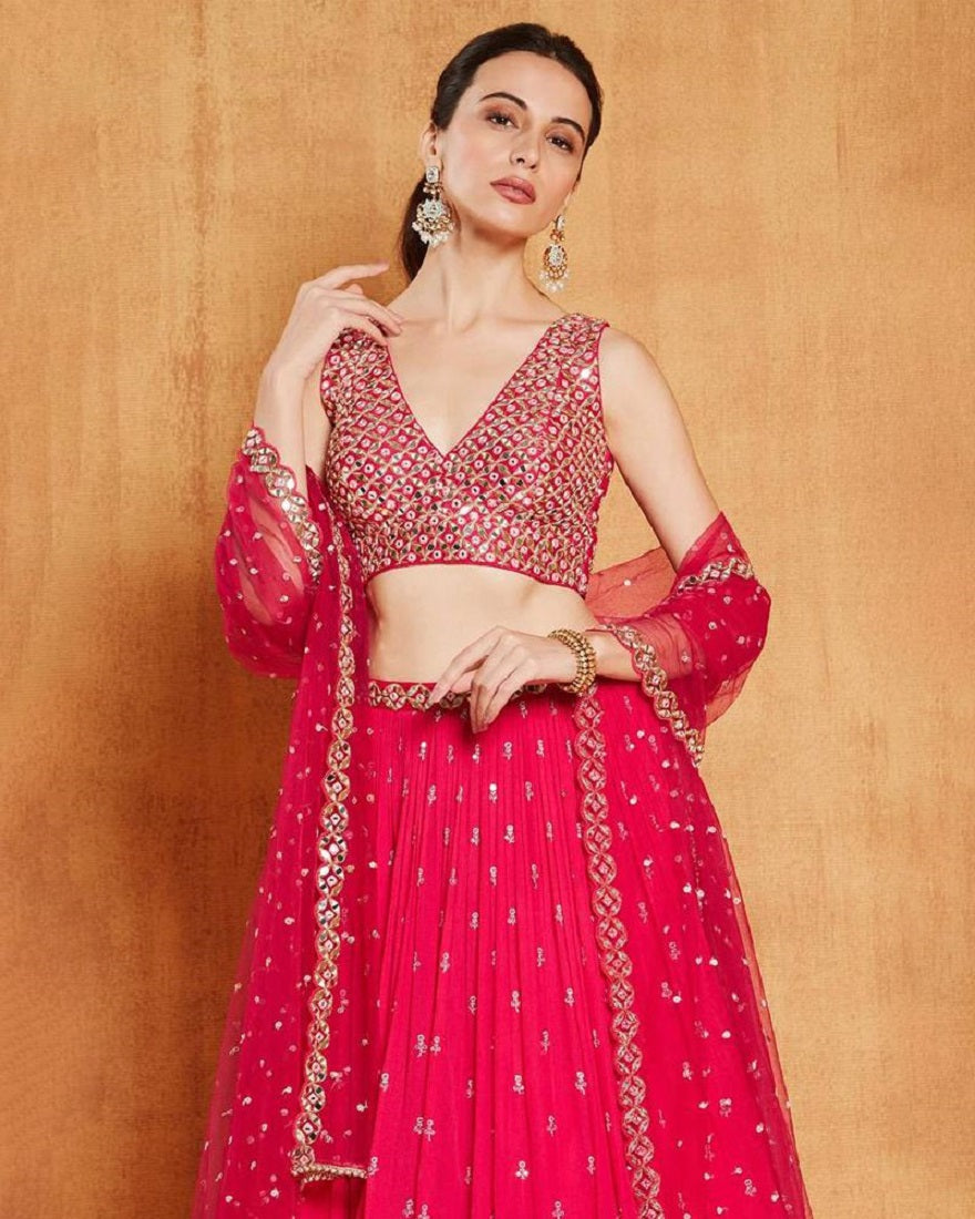 Lehenga Mart Glamorous Designer Lehenga Choli for Bridal and Bridesmaids Wedding Wear Choli