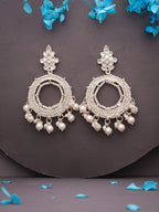 Tehzeeb Creations Gold Drop & Danglers Earring For Women & Girls Diamond, Pearl Brass Drops & Danglers - Distacart
