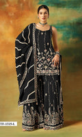 Anaita Black Heavy Fox Georgette Suit With Embroidery Work - Distacart