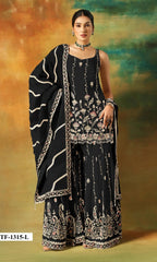 Anaita Black Heavy Fox Georgette Suit With Embroidery Work - Distacart