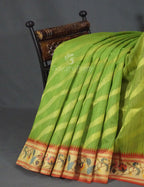 Parrot Green Colour Leheriya Design Regular Wear Saree By Gayathri Reddy Designer Studio