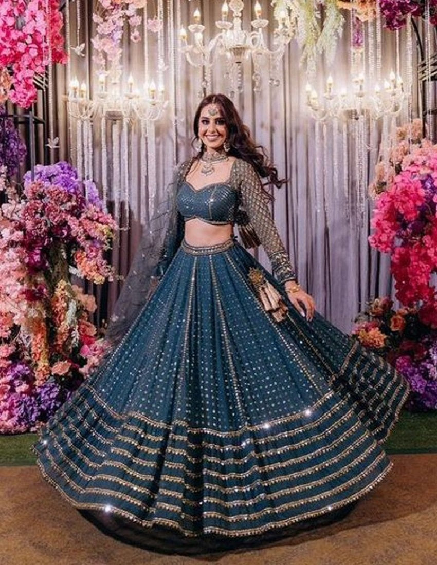 Lehenga Mart Designer Bollywood Style Wedding Wear Lehenga Choli