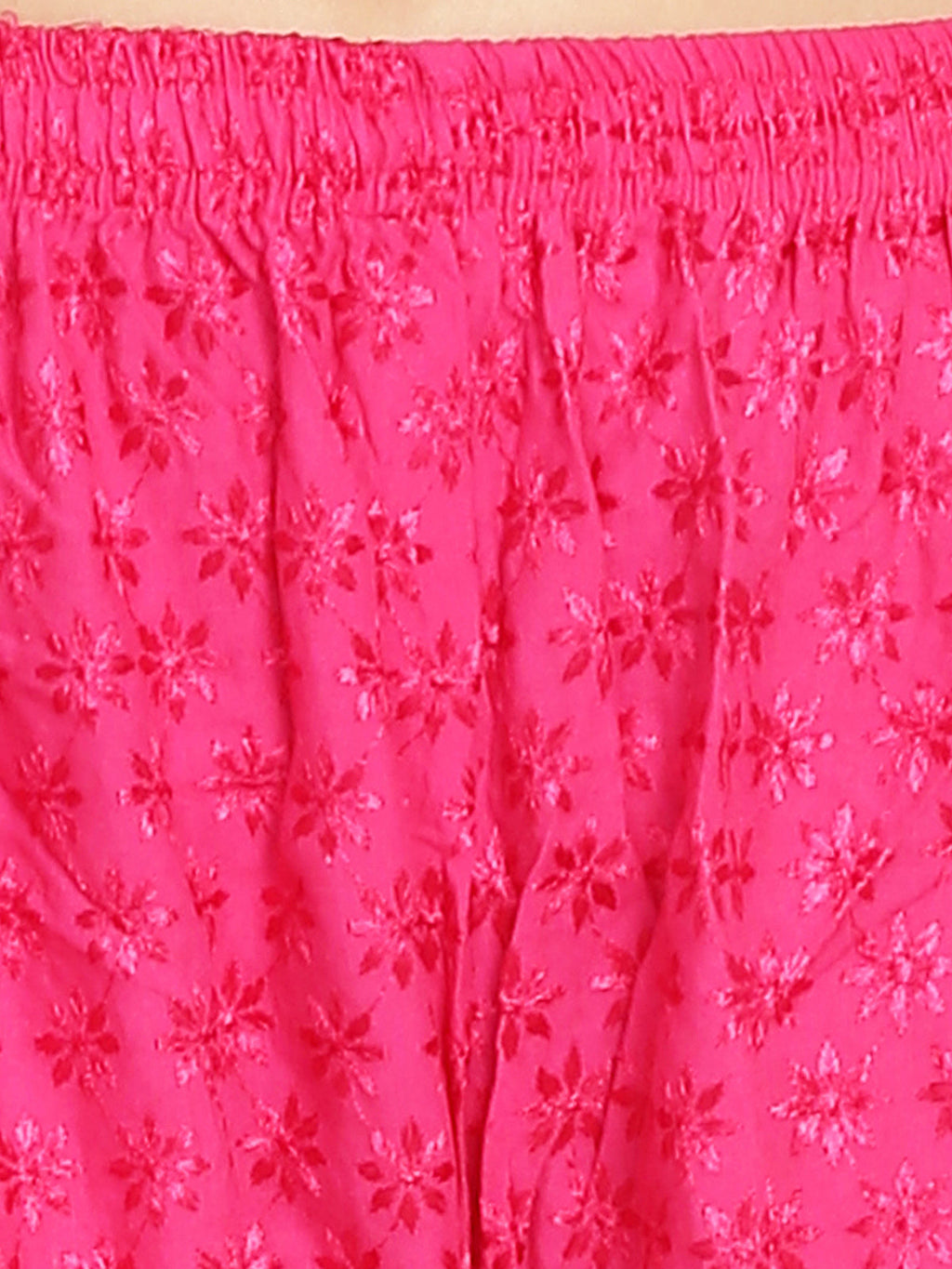 PAVONINE Rani Color Full Chikankari Rayon Fabric Sharara For Women - Distacart