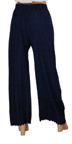 PAVONINE Navy Blue Color Full Chikankari Rayon Fabric Sharara For Women - Distacart