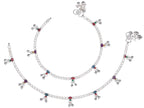 AanyaCentric Silver Plated Traditional Anklets Payal - Classic and Stylish for Women and Girls - Distacart