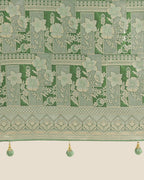 Monjolika Fashion Green Color Banarasi Satin Silk Zari Weaving Festival Saree - Distacart