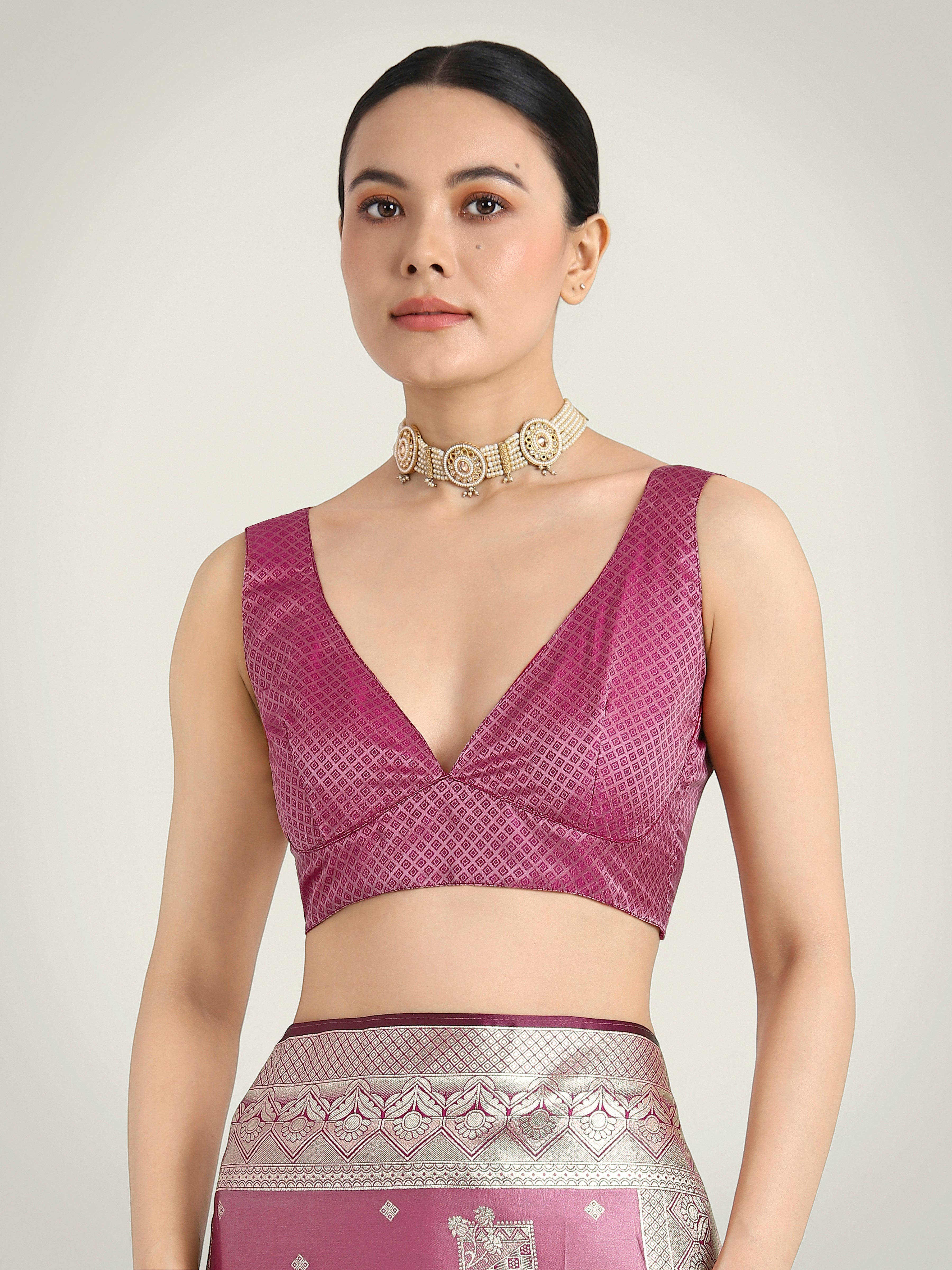Monjolika Fashion Rose Pink Color Banarasi Satin Silk Zari Weaving Festival Saree - Distacart