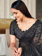 Tikhi Imli Woven Design Satin Ready to Wear Saree - Distacart