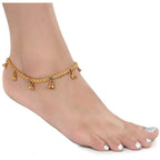 AanyaCentric Gold Plated Traditional Anklets Payal - Classic and Stylish for Women and Girls - Distacart