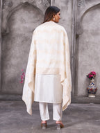 Lorenvalley Fashion White Roman Silk Multi Embroidery Sequins With Hand Work Kurta Pant Dupatta - Distacart