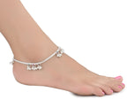 AanyaCentric Silver Plated Traditional Anklets Payal - Classic and Stylish for Women and Girls - Distacart