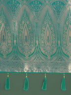 Monjolika Fashion Divine Turquoise Soft Banarasi Satin Silk Saree With Blouse Piece - Distacart