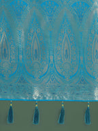 Monjolika Fashion Divine Cyan blue Soft Banarasi Satin Silk Saree With Blouse Piece - Distacart