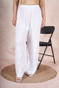 Rangreza Ethnic Rayon Palazzo White - Distacart