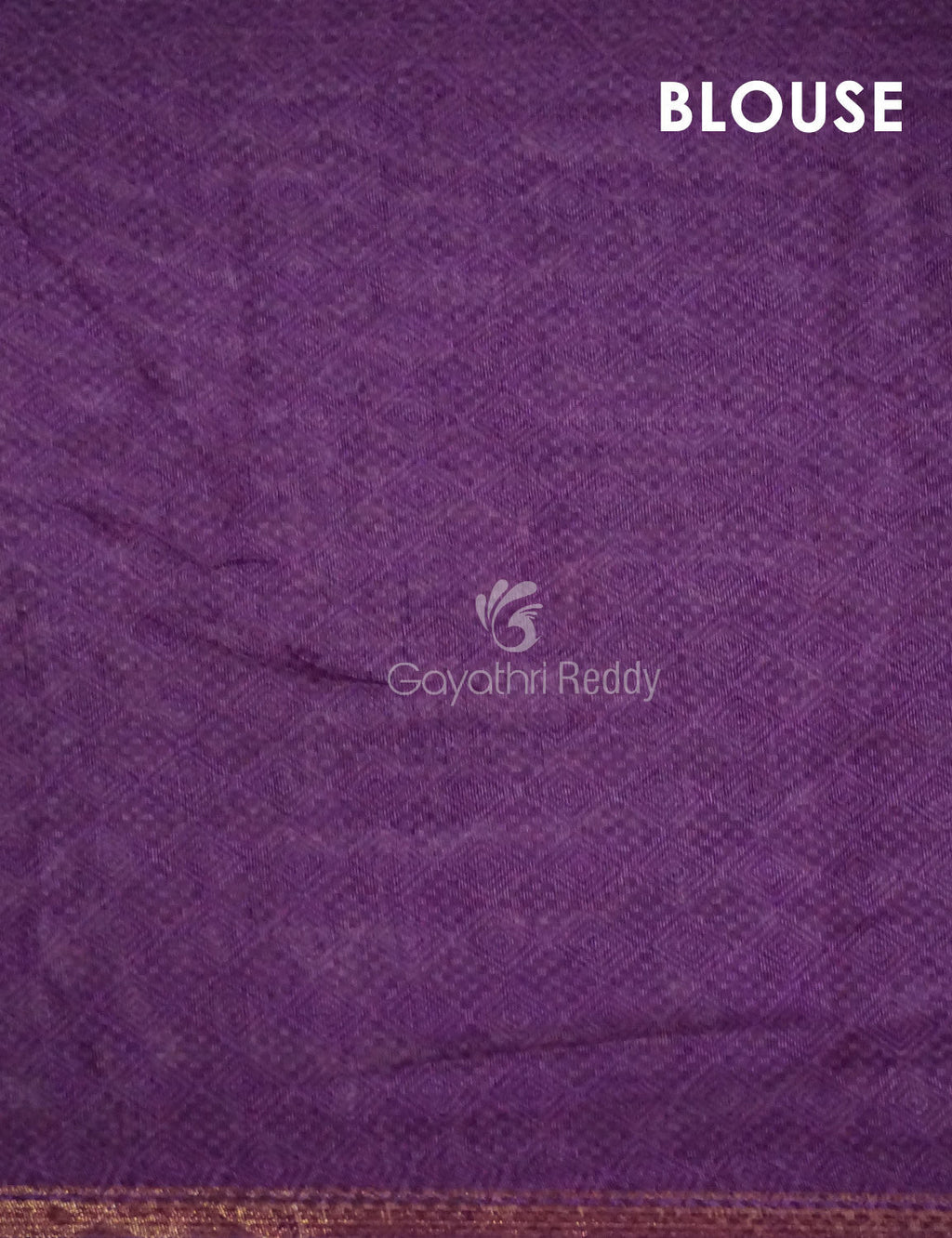 Light Orange And Purple Colour Printed Semi Chanderi Saree By Gayathri Reddy Designer Studio