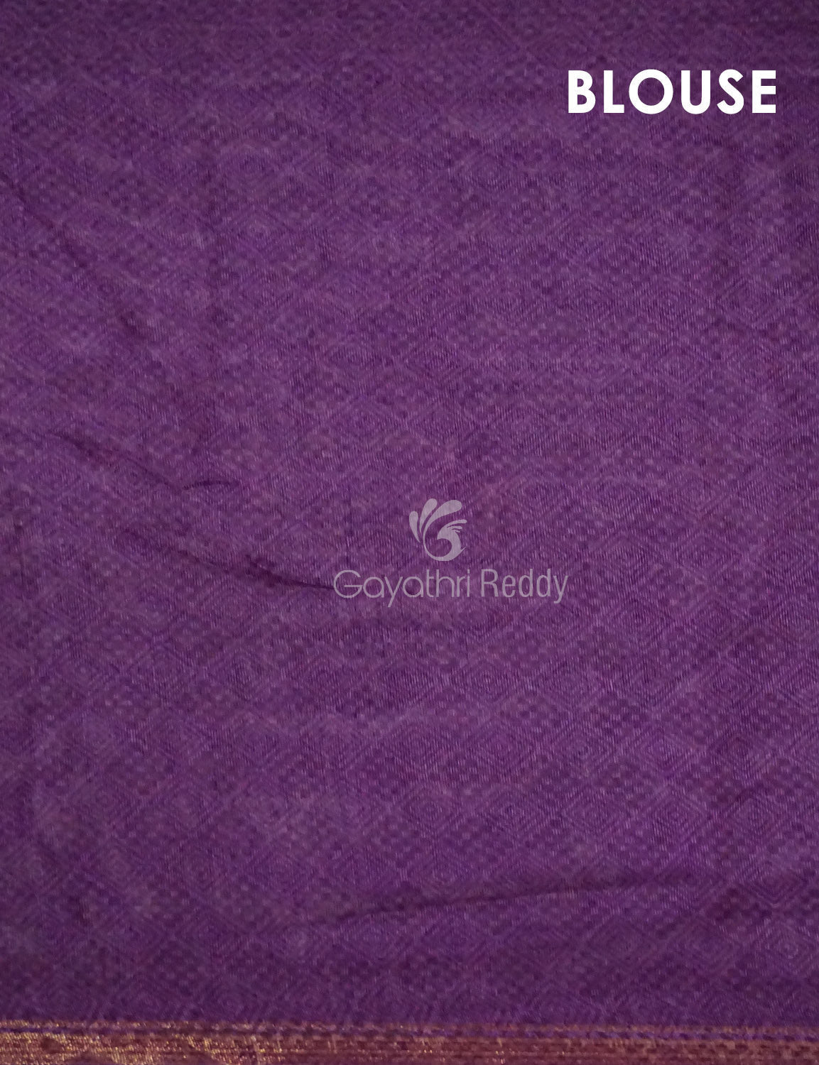 Light Orange And Purple Colour Printed Semi Chanderi Saree By Gayathri Reddy Designer Studio