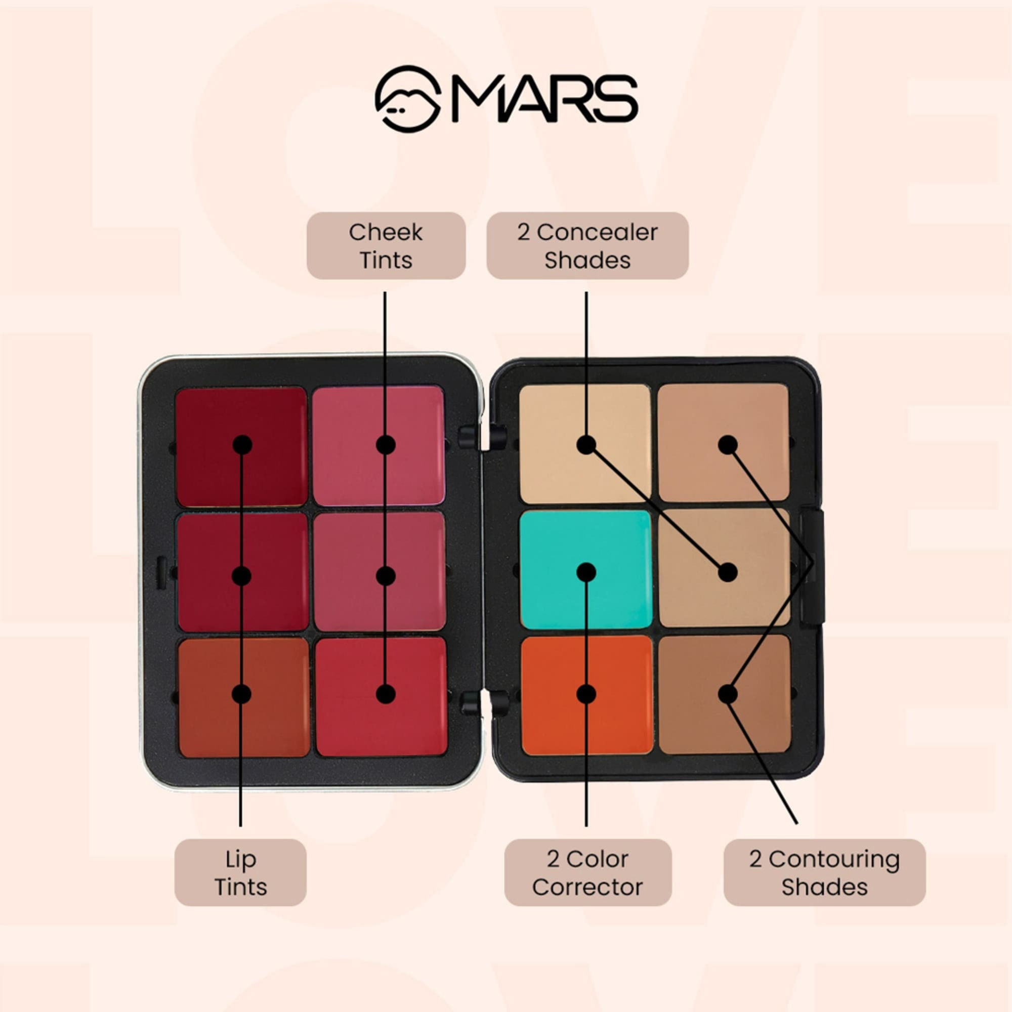 MARS Cosmetics Cover Rangers Concealer Palette - 4 - Distacart
