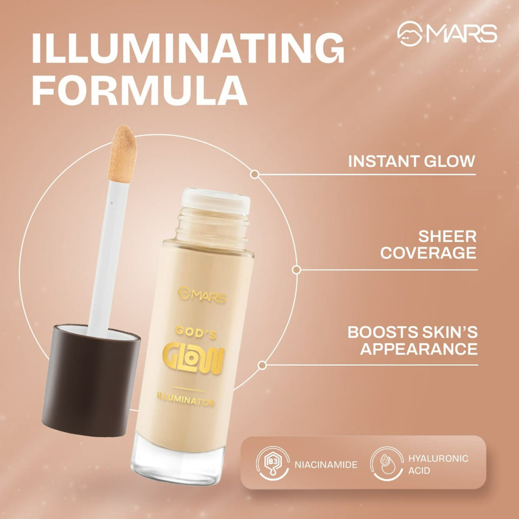 MARS Cosmetics God's Glow Illuminator - 08 - Chestnut