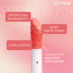 MARS Cosmetics Sugar Rush Liquid Blush - 02-Coral Sorbet - Distacart