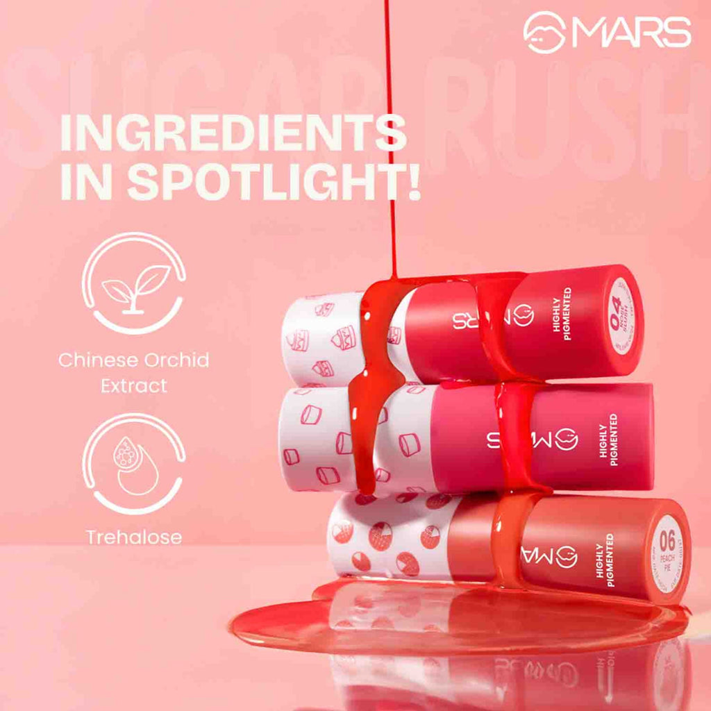 MARS Cosmetics Sugar Rush Liquid Blush - 06-Peach Pie - Distacart