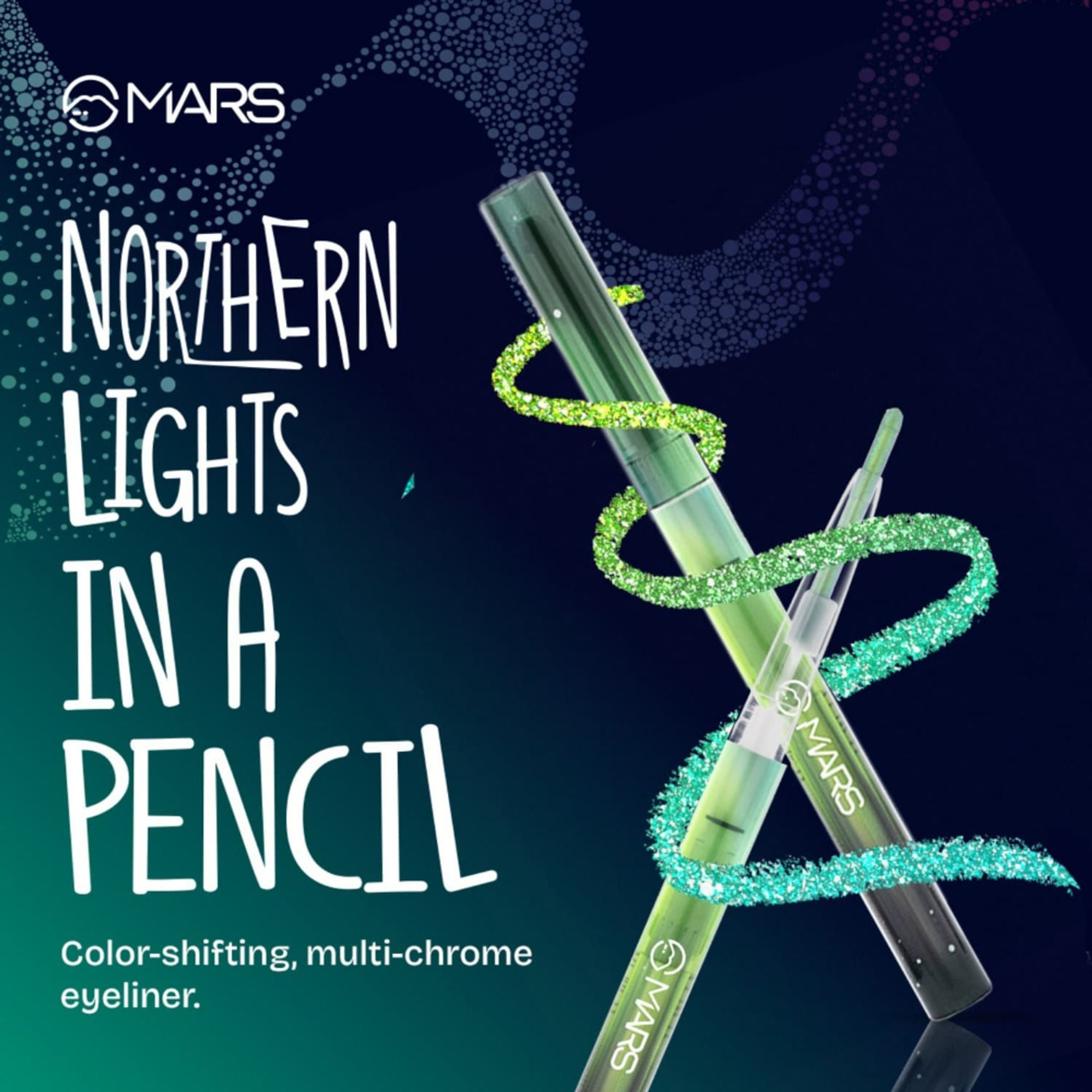 MARS Cosmetics Northern Lights In A Pencil Eyeliner - 04-Siberian Spectrum - Distacart