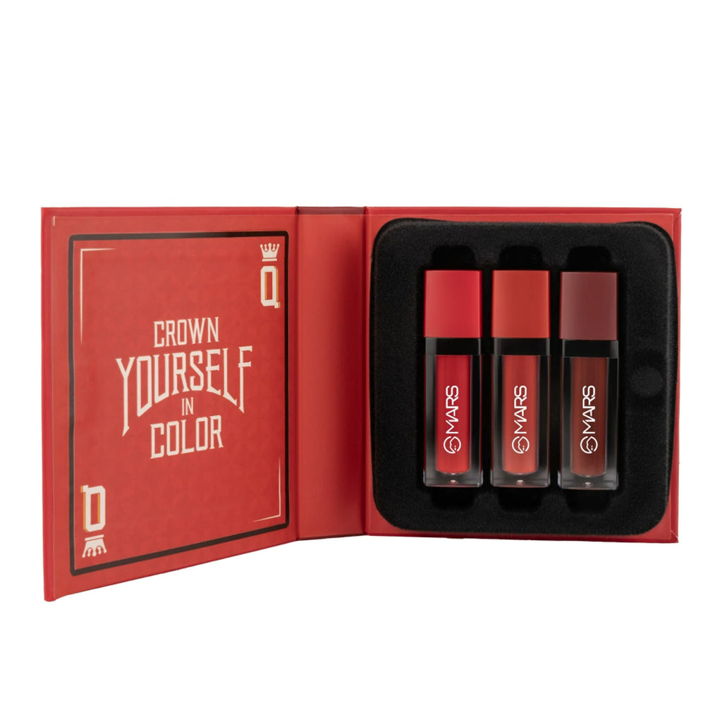 MARS Cosmetics Queen Of Mattes Reds & Maroons Liquid Lipsticks - Reds Maroons