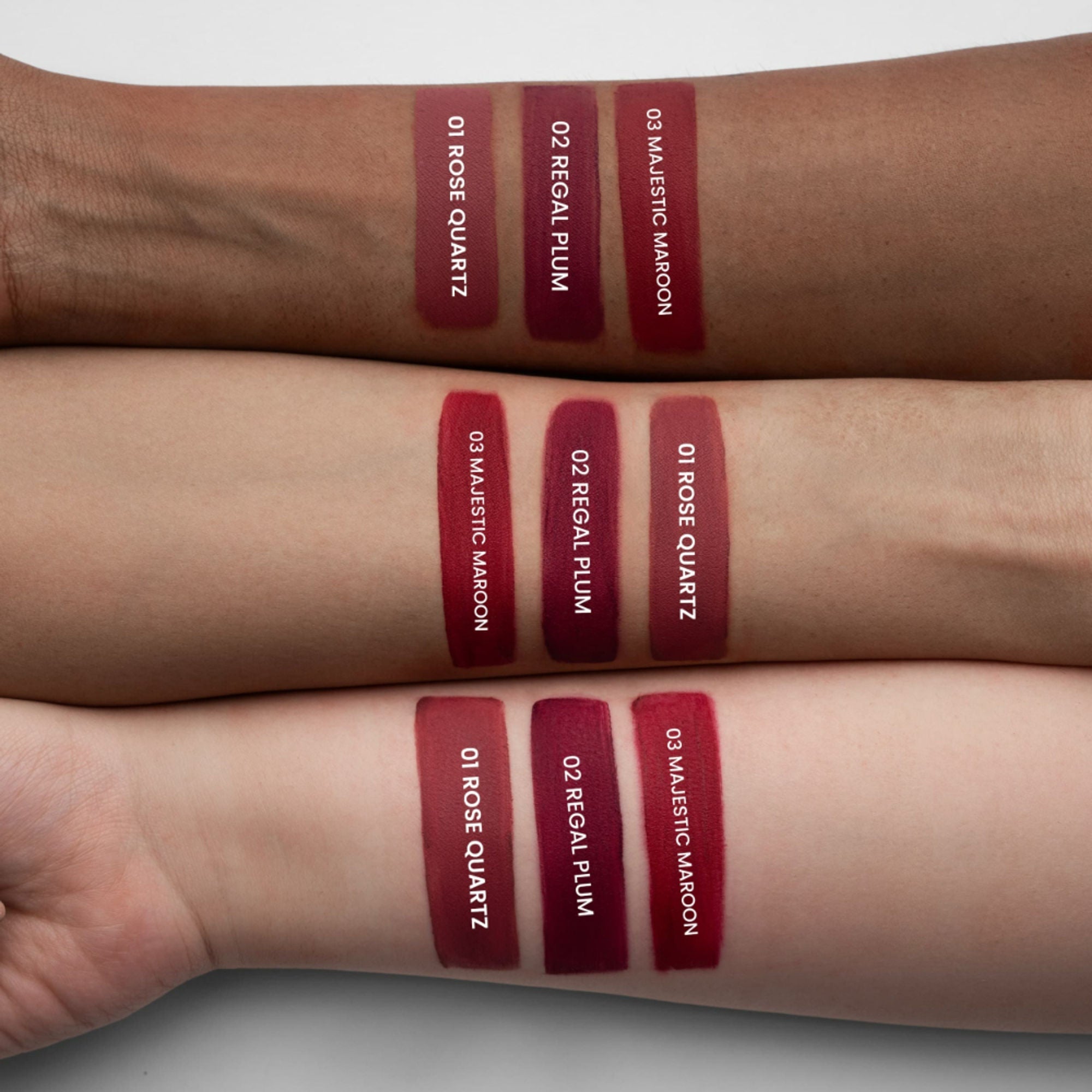 MARS Cosmetics Queen Of Mattes Reds & Maroons Liquid Lipsticks - Plums Maroons