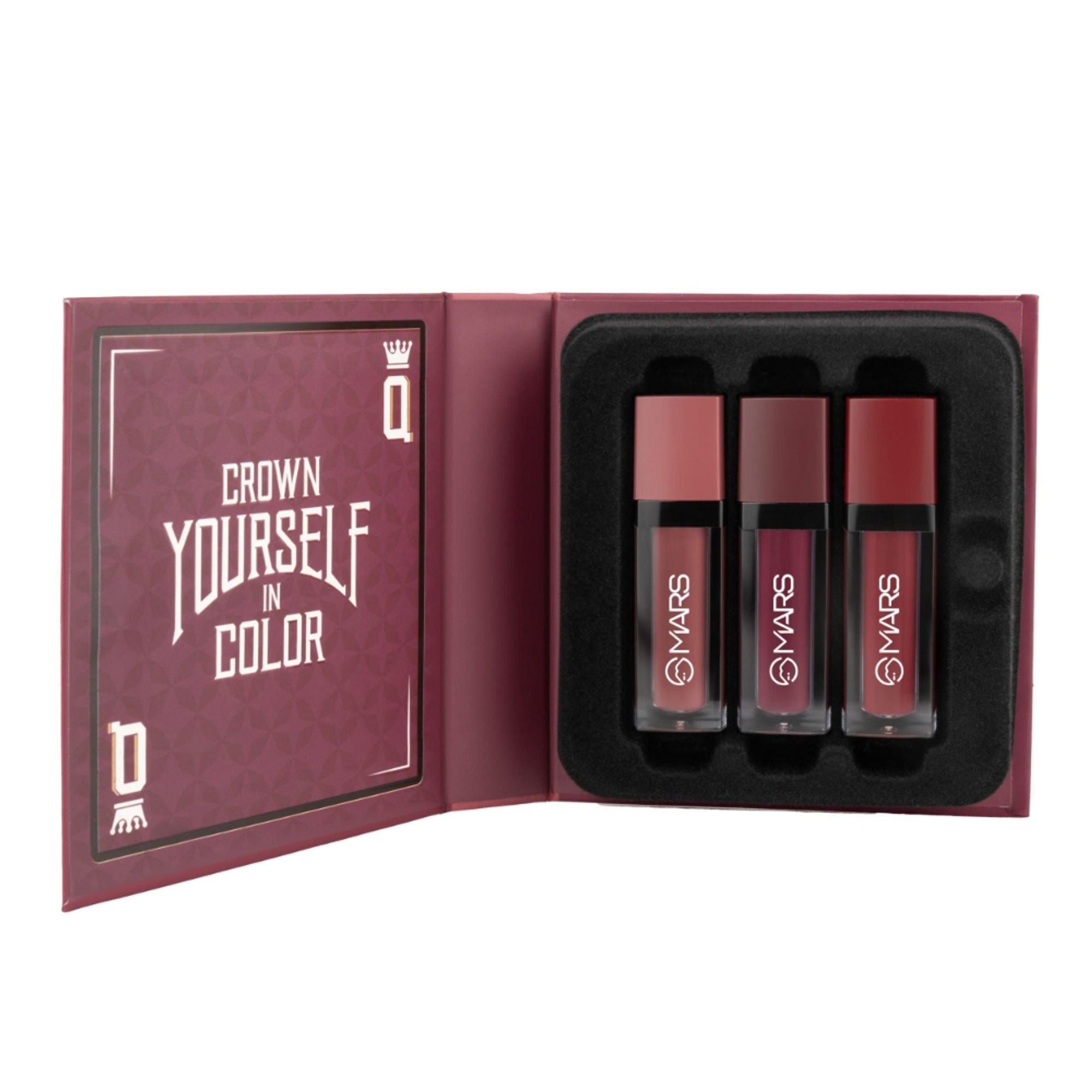 MARS Cosmetics Queen Of Mattes Reds & Maroons Liquid Lipsticks - Plums Maroons