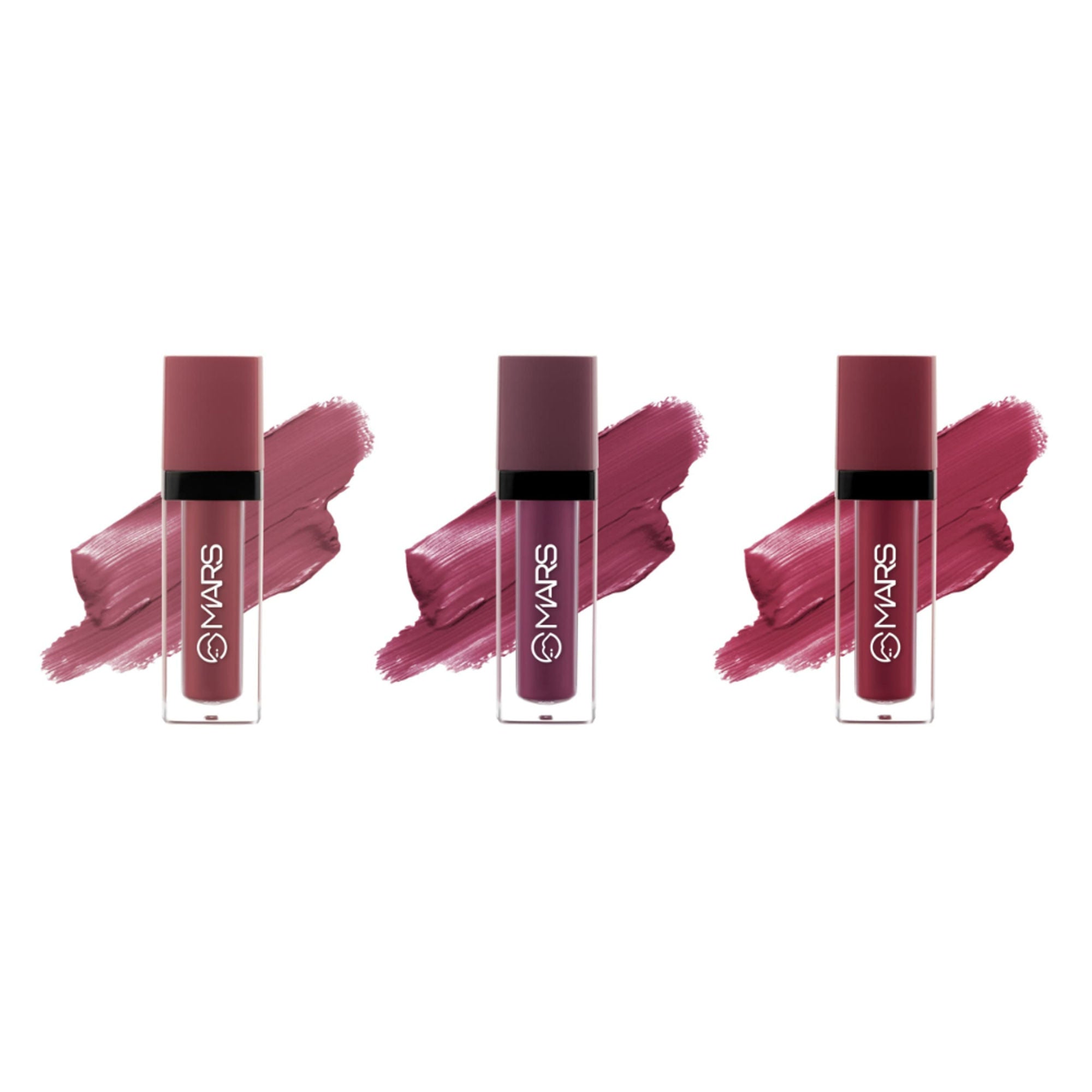 MARS Cosmetics Queen Of Mattes Reds & Maroons Liquid Lipsticks - Plums Maroons