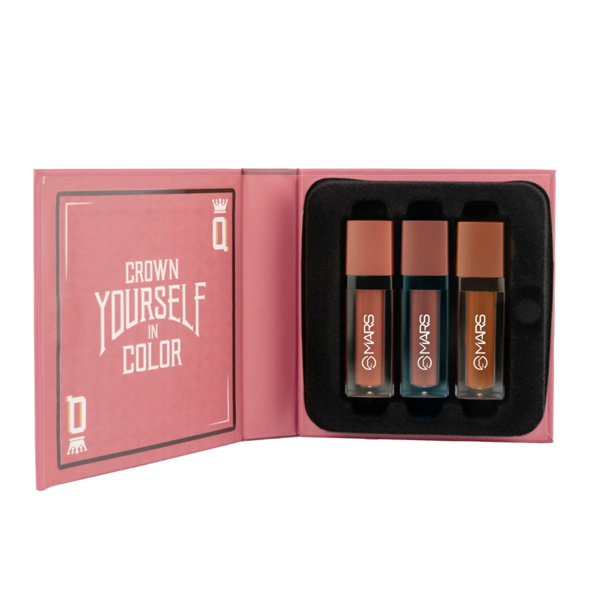 MARS Cosmetics Queen Of Mattes Reds & Maroons Liquid Lipsticks - Blushed Nudes