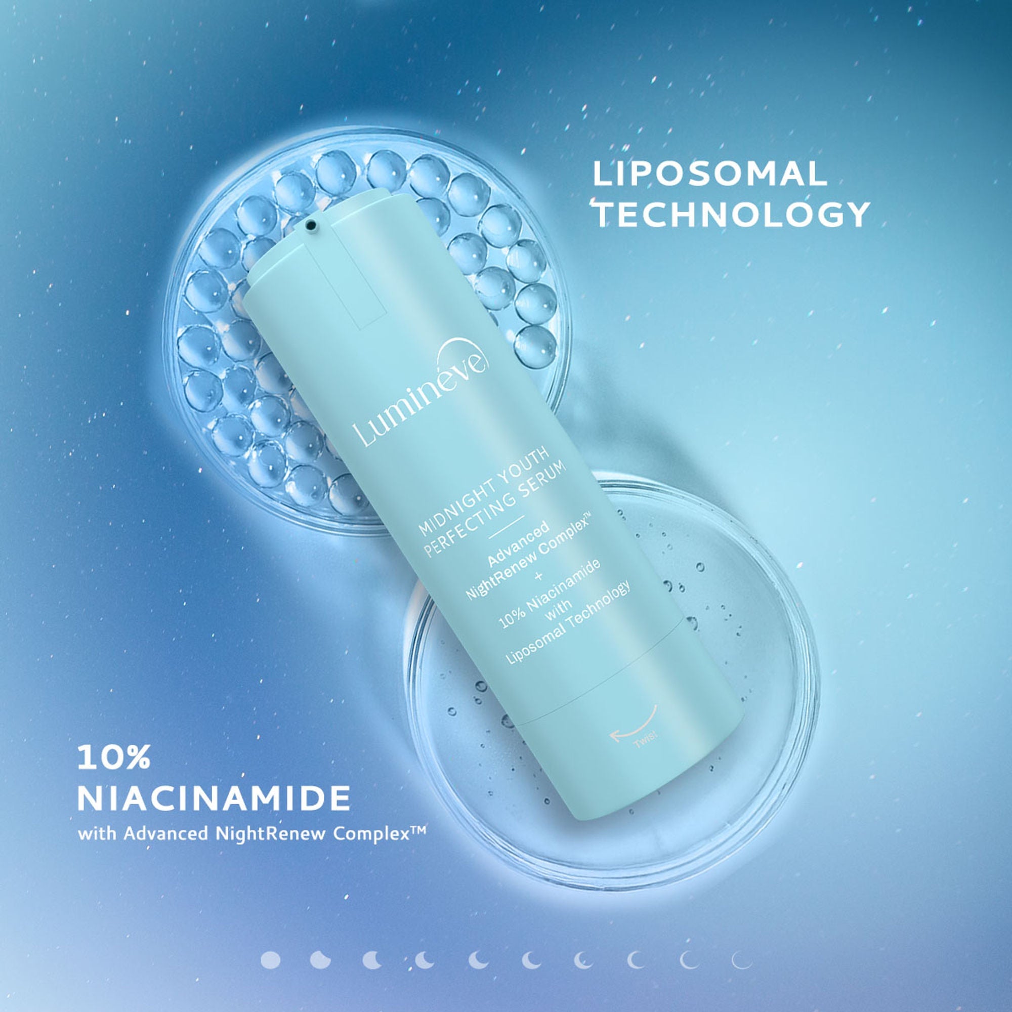 Lumineve 10% Niacinamide Serum for Uneven Skin Tone & Pigmentation with NightRenew Complex