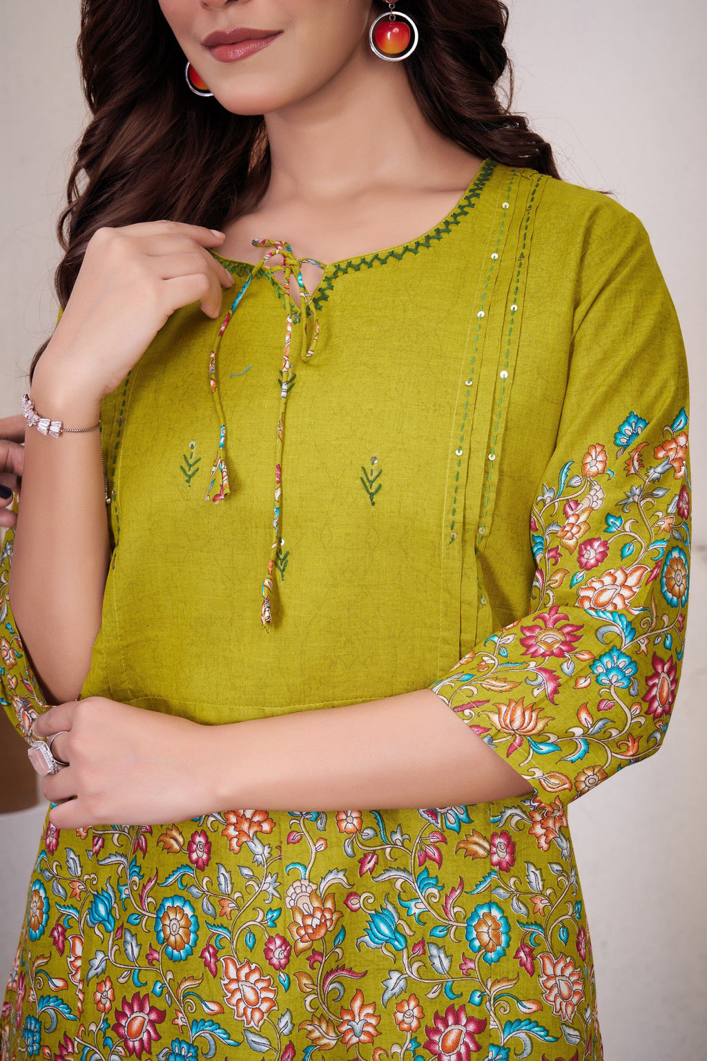 Lorenvalley Fashion Parrot Pure Cotton Elegant & Trendy Printed Design Co-Ord Set - Distacart