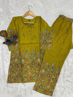 Lorenvalley Fashion Parrot Pure Cotton Elegant & Trendy Printed Design Co-Ord Set - Distacart