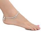 AanyaCentric Silver Plated Traditional Anklets Payal - Classic and Stylish for Women and Girls - Distacart