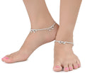 AanyaCentric Silver Plated Traditional Anklets Payal - Classic and Stylish for Women and Girls - Distacart