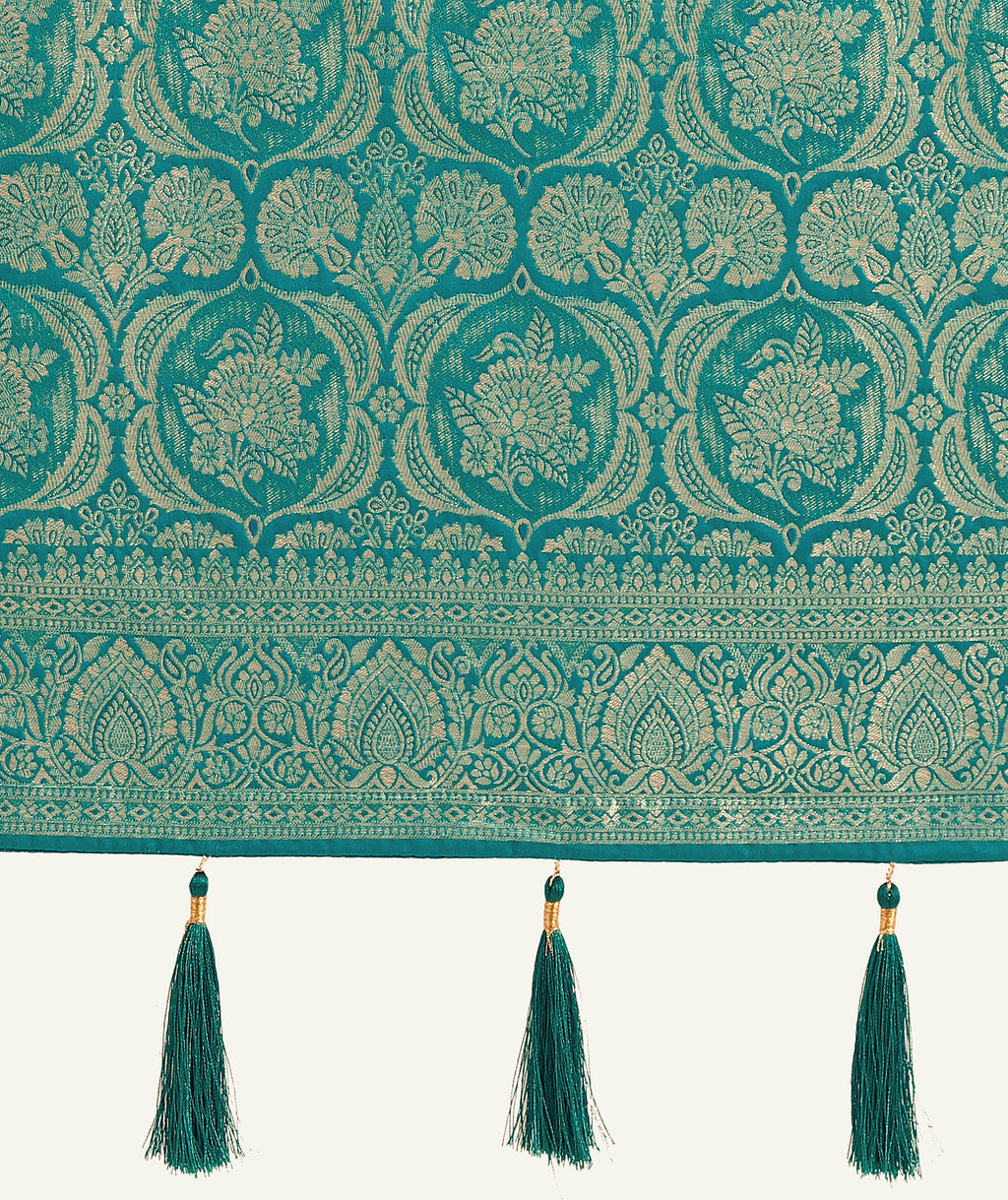 Monjolika Fashion Effervescent Turquoise Soft Banarasi Satin Silk Saree With Elision Blouse Piece - Distacart