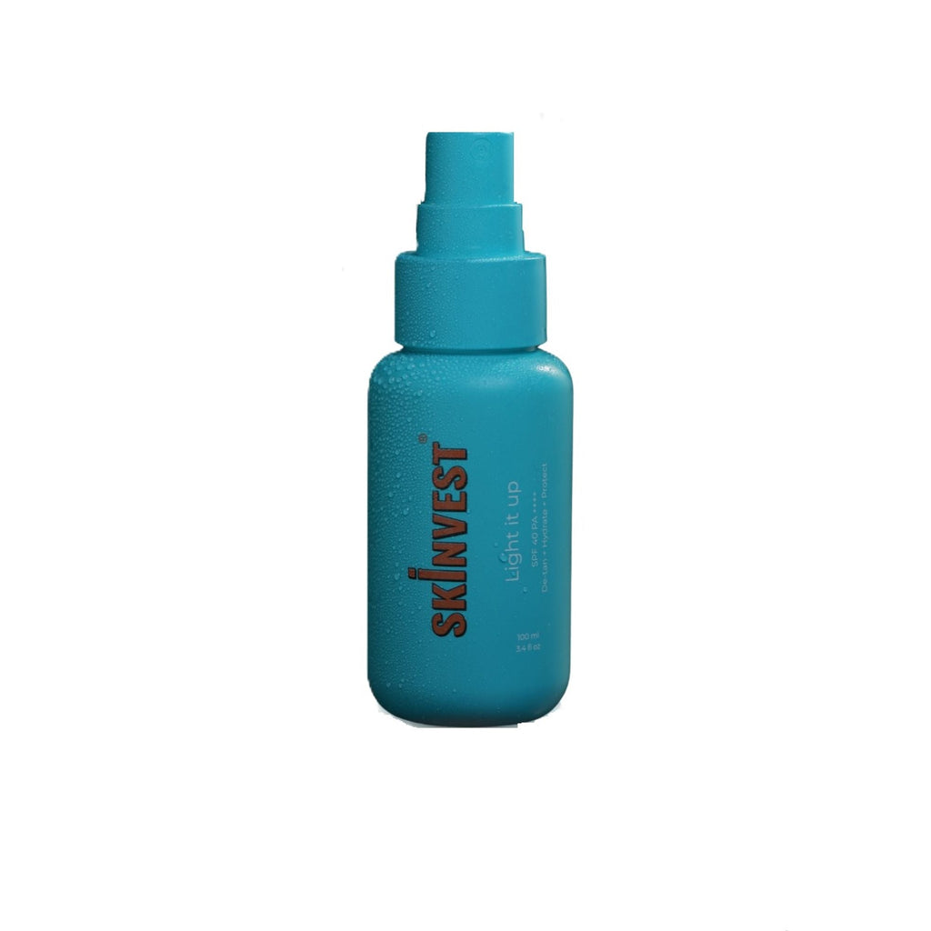 Skinvest Light it up Body Sunscreen + De-Tan Spray SPF 40 PA ++++