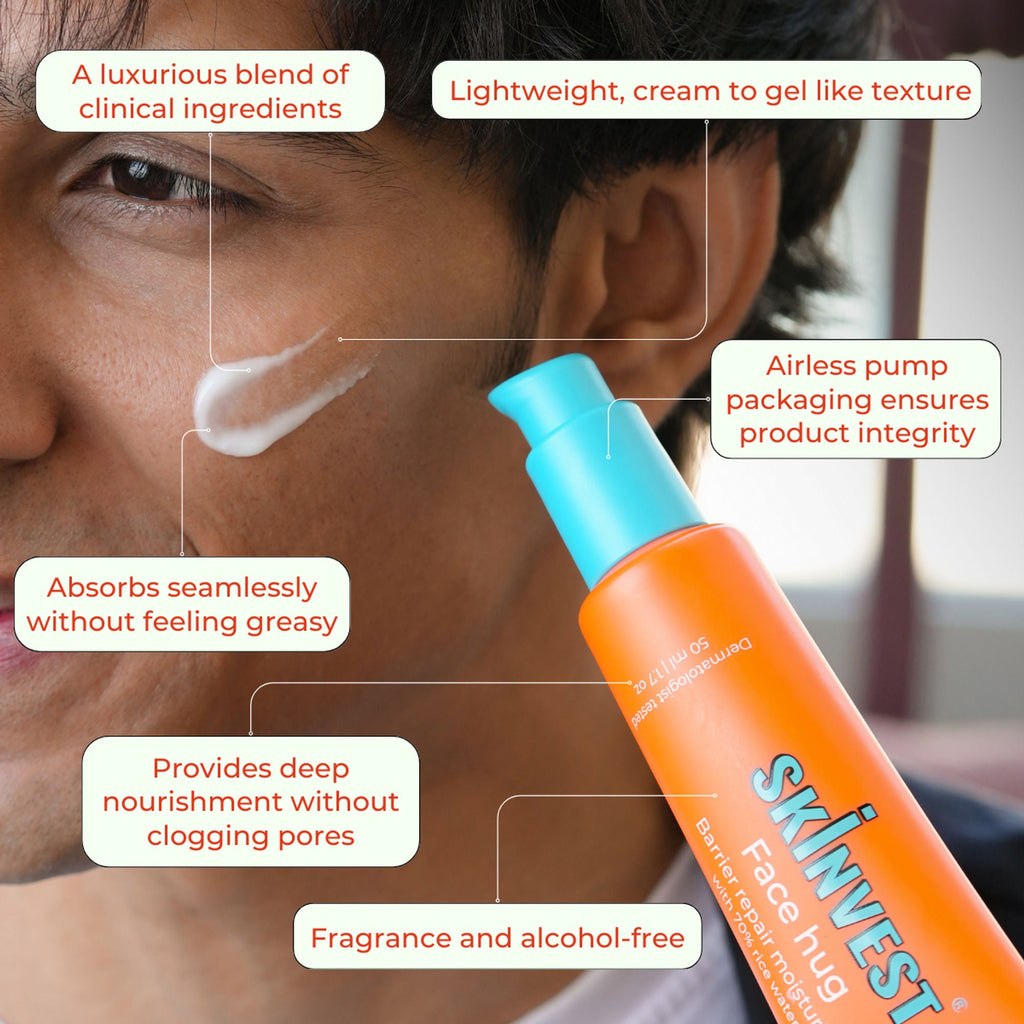 Skinvest Face Hug Barrier Repair Moisturizer 70% Rice water