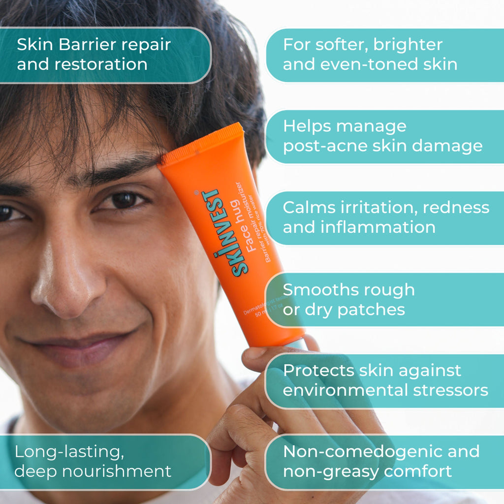 Skinvest Face Hug Barrier Repair Moisturizer 70% Rice water