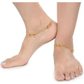 AanyaCentric Gold Plated Traditional Anklets Payal - Classic and Stylish for Women and Girls - Distacart