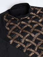 Vastranavya Traditional Festival Wear Pure Silk Thread & Sequence Embroidered Work Kurta