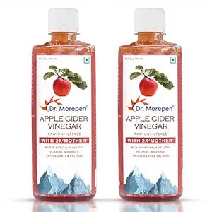 Dr. Morepen Apple Cider Vinegar With 2x Mother for Weight Management, Immunity, Skin & Hair - Distacart