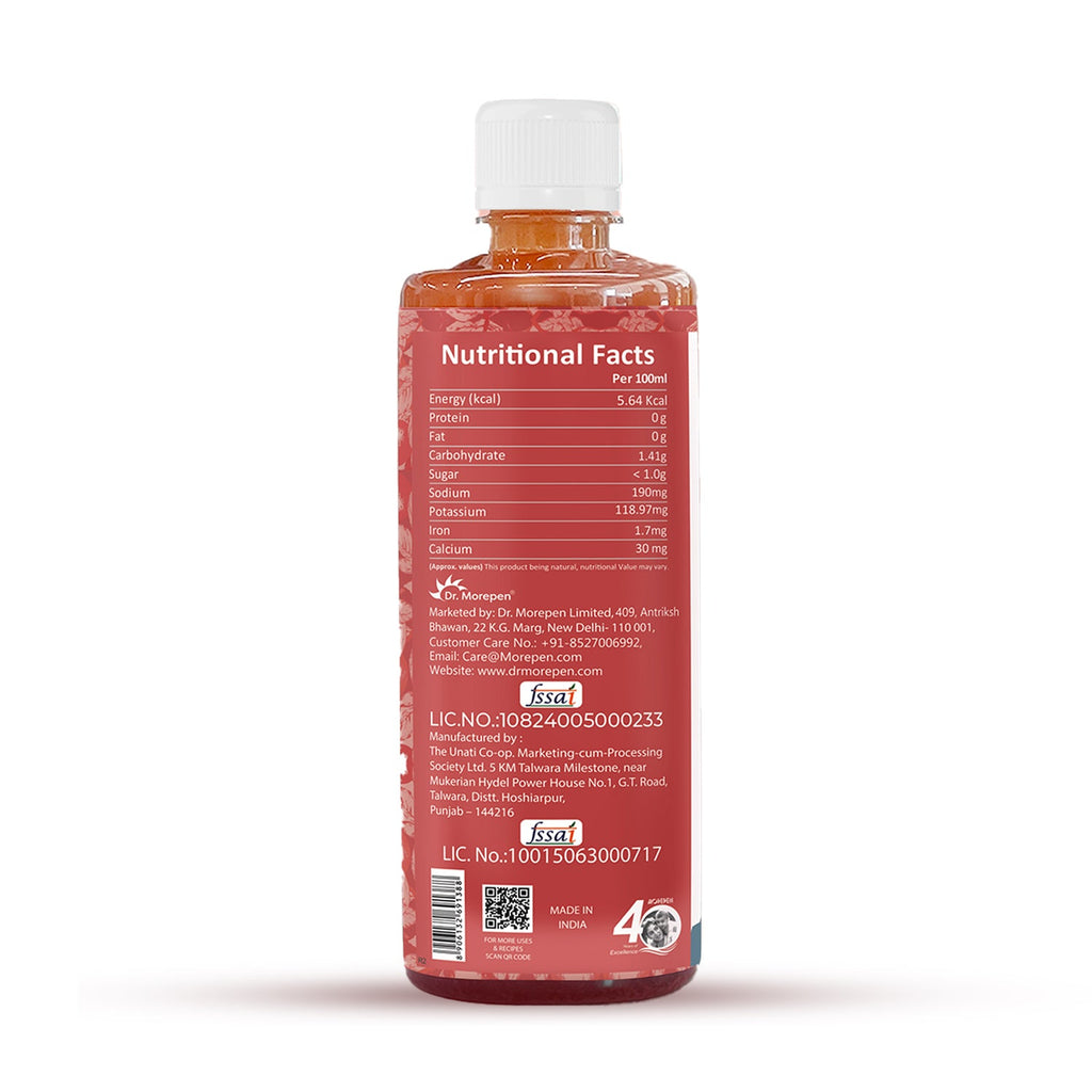 Dr. Morepen Apple Cider Vinegar With 2x Mother for Weight Management, Immunity, Skin & Hair - Distacart