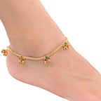 AanyaCentric Gold Plated Traditional Anklets Payal - Classic and Stylish for Women and Girls - Distacart