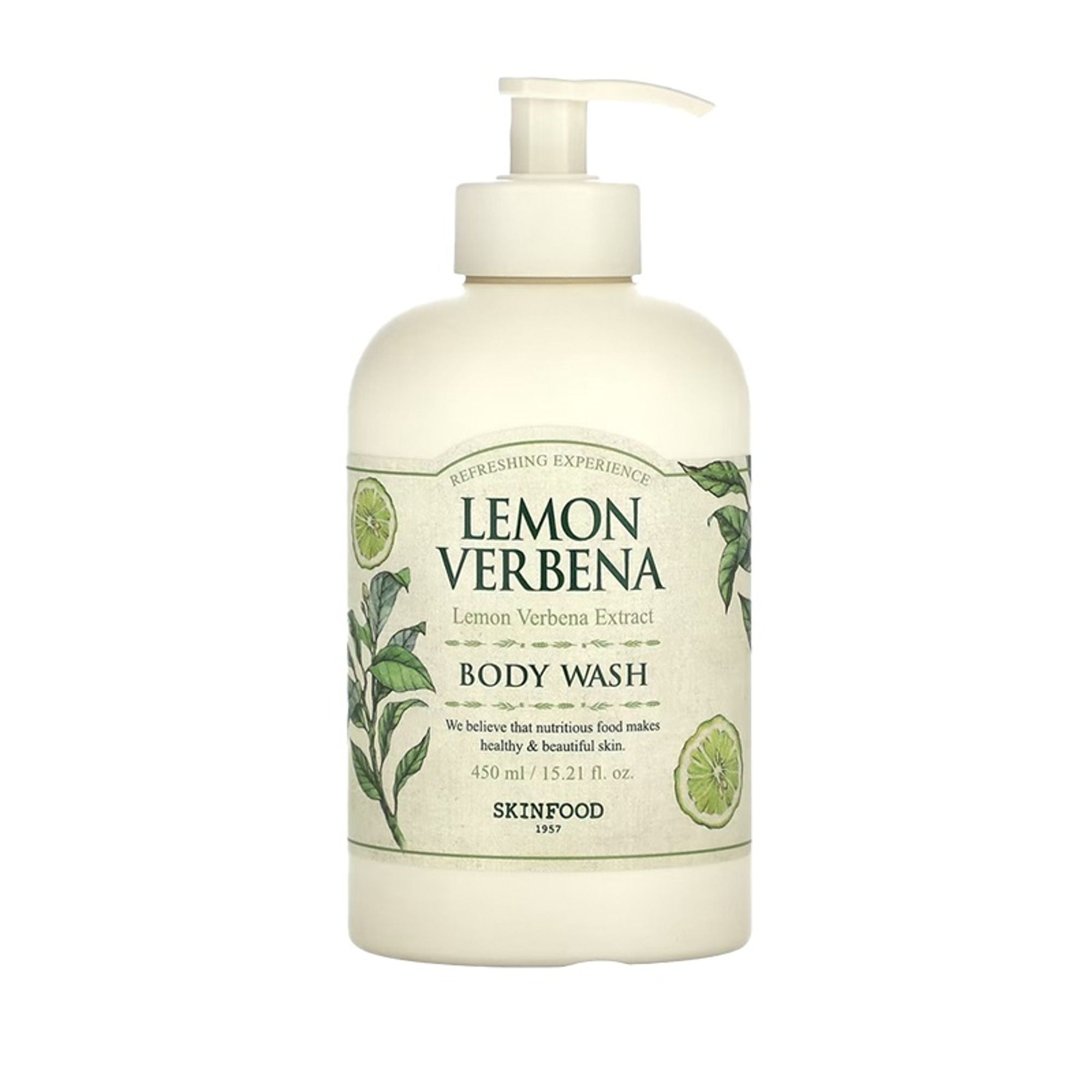 Skinfood Lemon Verbena Body Wash - Energizing, Hydrating, Skin Revitalizing