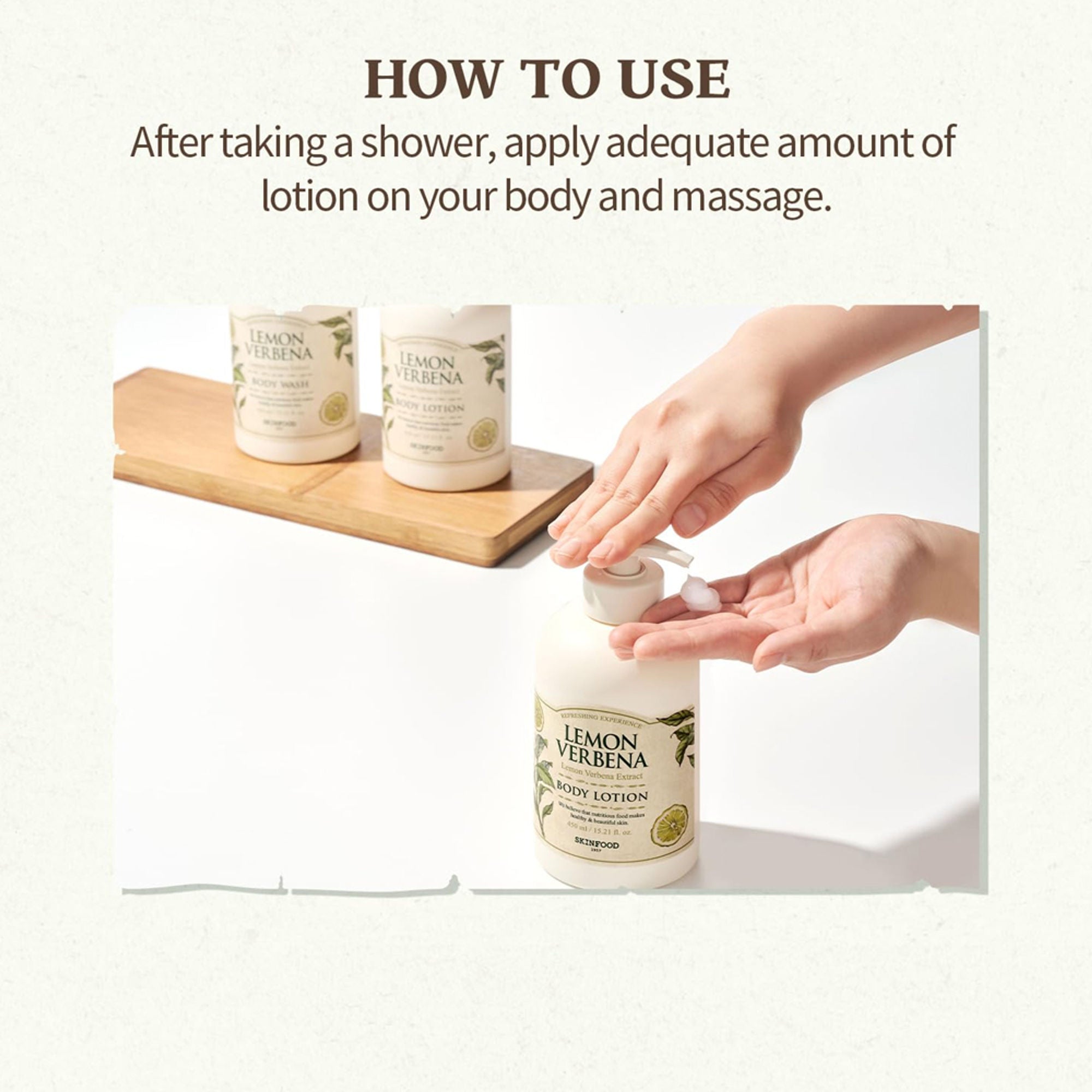 Skinfood Lemon Verbena Body Lotion - Soothing, Refreshing, Skin Softening
