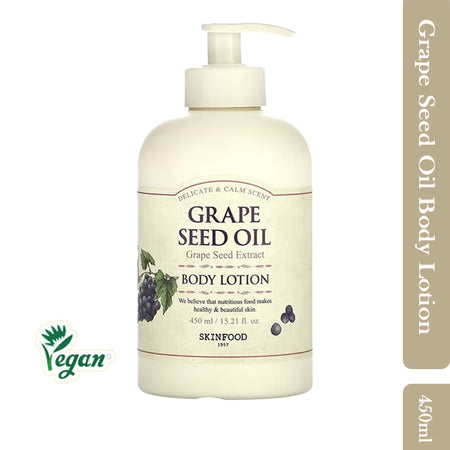 Skinfood Grape Seed Oil Body Lotion - Anti-Aging, Soothing, Skin Repair