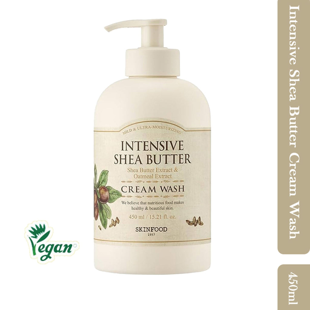 Skinfood Intensive Shea Butter Cream Wash - Nourishing, Moisturizing, Skin Softening