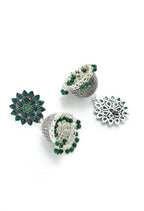 Mominos Fashion Joharkamal Kundan work Jhumka with Green Beads - Distacart